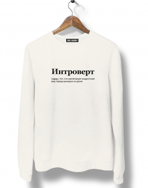 СВИТШОТ "Интроверт" by @SLOVODNA