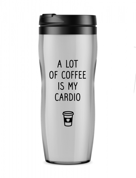 Термостакан A lot of coffee is my cardio
