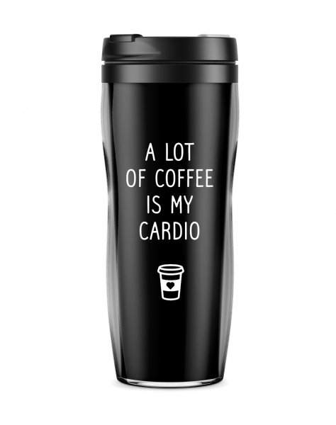 Термостакан "A lot of coffee is my cardio"