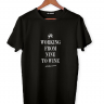 ФУТБОЛКА  WORKING FROM NINE TO WINE