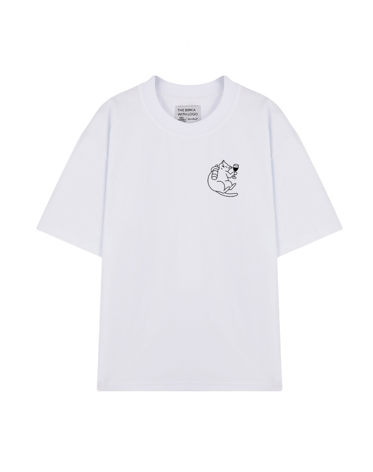 ФУТБОЛКА OVERSIZE "CAT DRUNK"