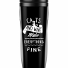ТЕРМОСТАКАН CATS and WINE make everything fine
