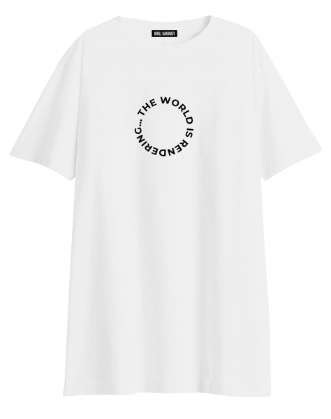 Футболка OVERSIZE THE WORLD IS RENDERING х ZROBIM