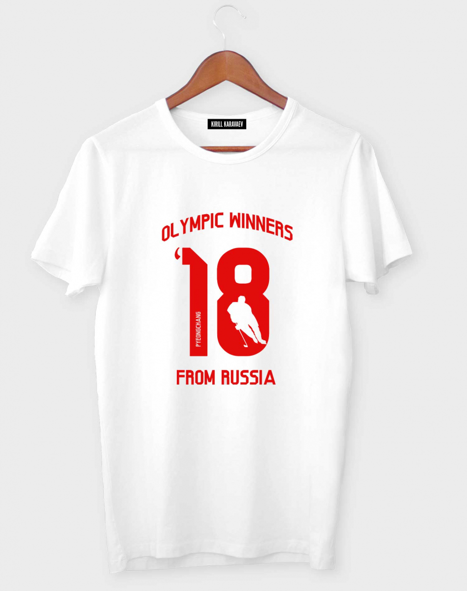 ФУТБОЛКА "OLYMPIC WINNERS FROM RUSSIA" ФУТБОЛКА "OLYMPIC WINNERS FROM RUSSIA"