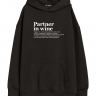 ХУДИ ОВЕРСАЙЗ "Partner in wine"  by @SLOVODNA