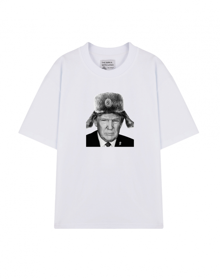 ФУТБОЛКА OVERSIZE "TRUMP в ушанке"