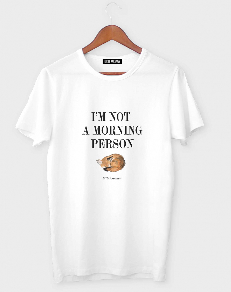 ФУТБОЛКА IM NOT A MORNING PESON