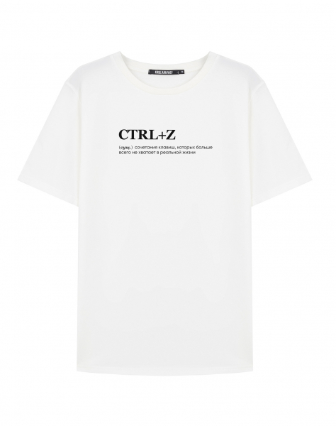 ФУТБОЛКА "CTRL+Z" by @SLOVODNA