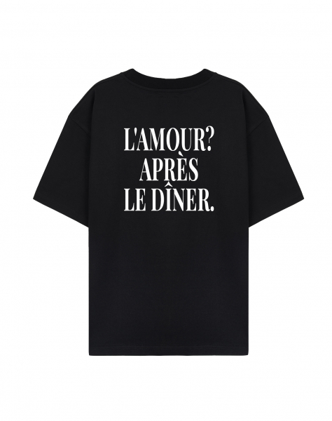 ФУТБОЛКА ОВЕРСАЙЗ "L'AMOUR? APRES LE DINER."