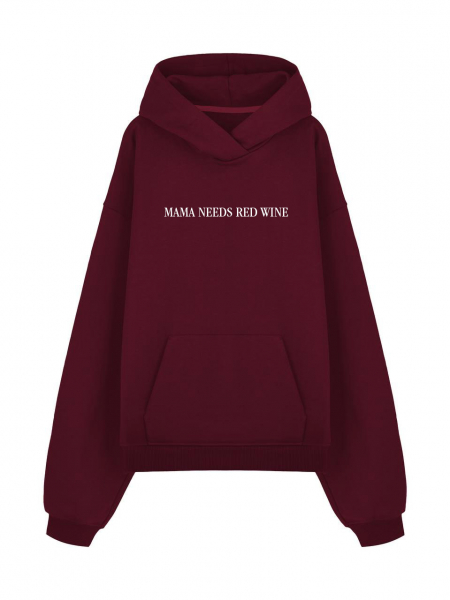THE BALAHON OVERSIZE PREMIUM "MAMA NEEDS RED WINE"