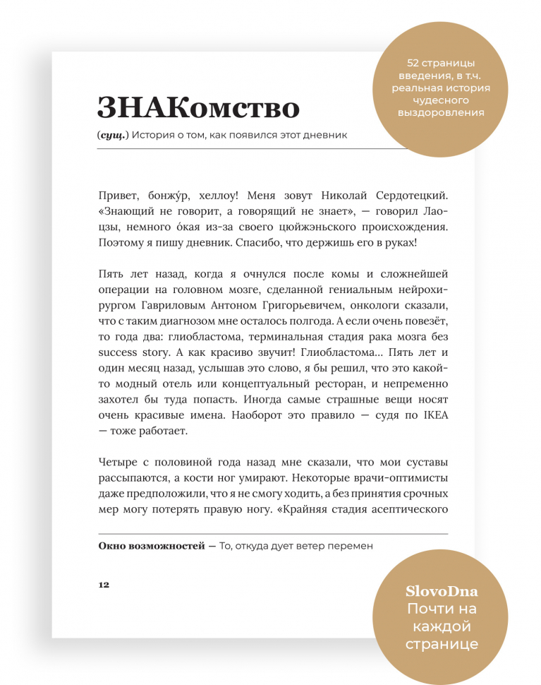 Самосбывающийся дневник ПРЕМИУМ кожа + стикеры, ручка