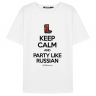 ФУТБОЛКА KEEP CALM AND PARTY LIKE RUSSIAN